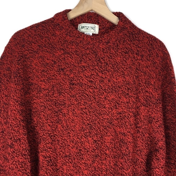 AMERICAN EAGLE OUTFITTERS Vintage Wool Blend Sweater Fisherman Crew Neck Size XL - Picture 2 of 9